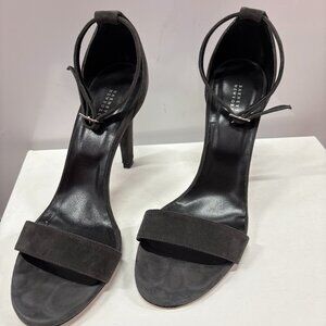 "New" Barneys New York Desio Grey Suede Sandal/Heel Size:40
